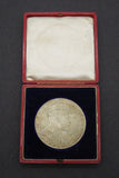 1902 Edward VII Coronation 55mm Silver Medal - Cased