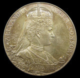 1902 Edward VII Coronation 55mm Silver Medal - Cased