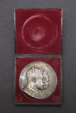 1902 Coronation of Edward VII 64mm Silver Cased Medal - By Fuchs