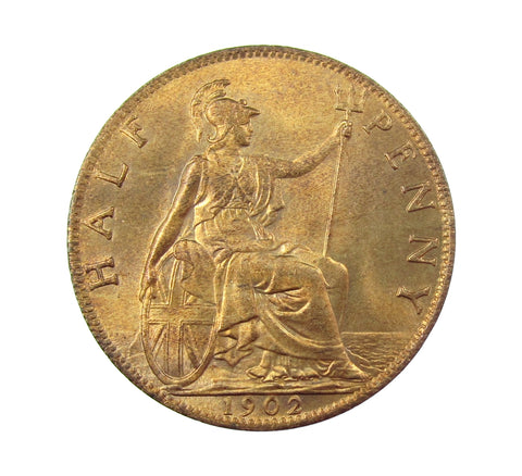 Edward VII 1902 Halfpenny - A/UNC