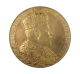 1902 Edward VII Coronation 55mm Bronze Medal - Cased