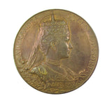 1902 Edward VII Coronation 55mm Bronze Medal - Cased