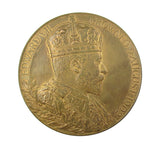 1902 Edward VII Coronation 55mm Bronze Medal - Cased