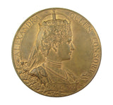 1902 Edward VII Coronation 55mm Bronze Medal - Cased