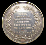 1833 Royal Cornwall Polytechnic Society Group Of 4 Silver Medals