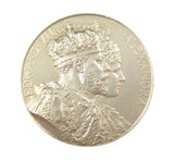1902 Edward VII Coronation 46mm Silver Medal - By Bowcher