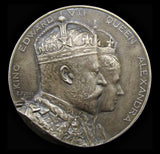 1902 Coronation Of Edward VII 32mm Silver Medal - By Fuchs