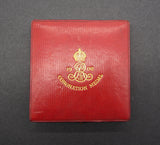 1902 Edward VII Coronation 55mm Silver Medal - Cased