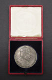 1902 Edward VII Coronation 55mm Silver Medal - Cased