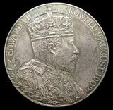 1902 Edward VII Coronation 55mm Silver Medal - Cased