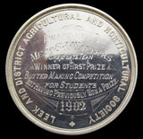 1902 Leek & District Agricultural & Horticultural Society 51mm Silver Medal