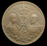1902 Edward VII Coronation 38mm Bronze Medal - Mappin Bros