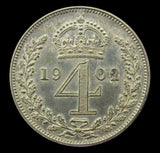 Edward VII 1902 Matt Proof Fourpence - GEF