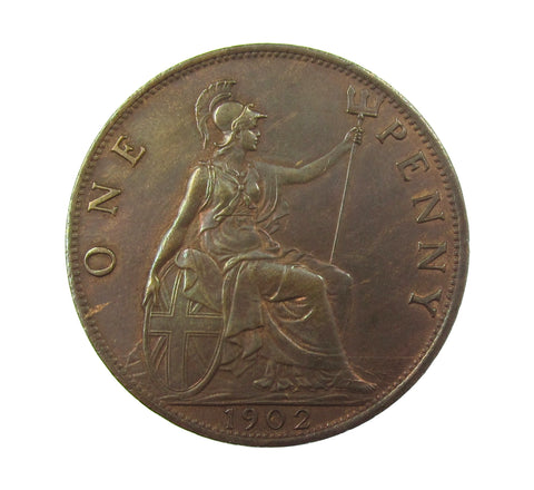 Edward VII 1902 Penny - Low Tide - AEF