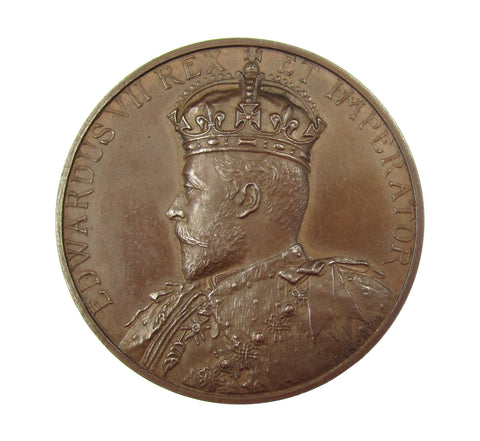 1902 Edward VII Coronation 37mm Medal - By Pinches