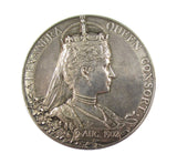 1902 Edward VII Coronation 55mm Silver Medal - Cased