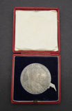 1902 Edward VII Coronation 55mm Silver Medal - Cased
