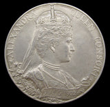 1902 Edward VII Coronation 55mm Silver Medal - Cased