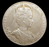 1902 Edward VII Coronation 31mm Silver Medal - By de Saulles