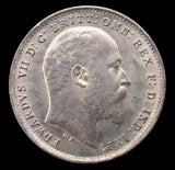 Edward VII 1902 Threepence - UNC