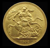 Edward VII 1902 Two Pounds - A/UNC