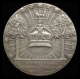 1902 Coronation of Edward VII 35mm Silver Medal - By Frampton