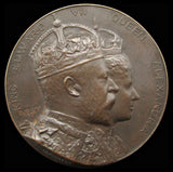 1902 Coronation of Edward VII 39mm Bronze Medal - By Fuchs