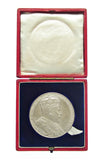 1902 Edward VII Coronation 55mm Silver Medal - Cased