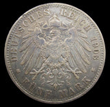 Germany 1903 Wilhelm II Funf Mark - VF
