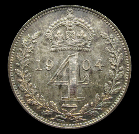Edward VII 1904 Maundy Fourpence - UNC