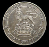 Edward VII 1905 Shilling - NVF