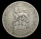 Edward VII 1905 Shilling - Fine