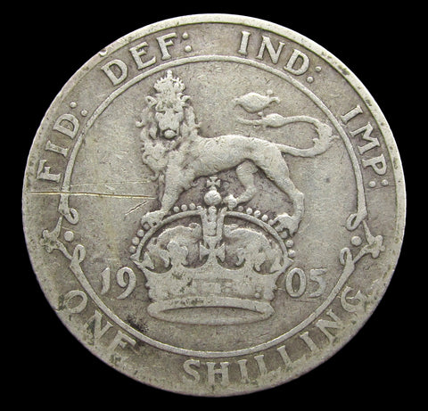Edward VII 1905 Shilling - Fine