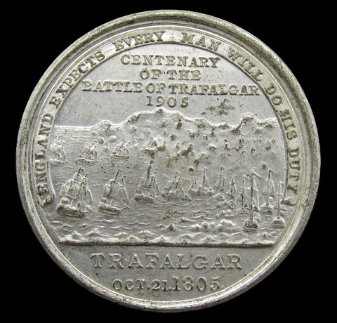 1905 Centenary Of Battle Of Trafalgar 31mm Medal - By Spink & Son