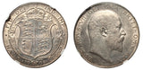 Edward VII 1905 Halfcrown - NGC AU58