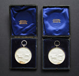 1906-1907 Set Of 3 x Silver Agricultural Medals -  Altrincham / Worsley