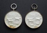1906-1907 Set Of 3 x Silver Agricultural Medals -  Altrincham / Worsley