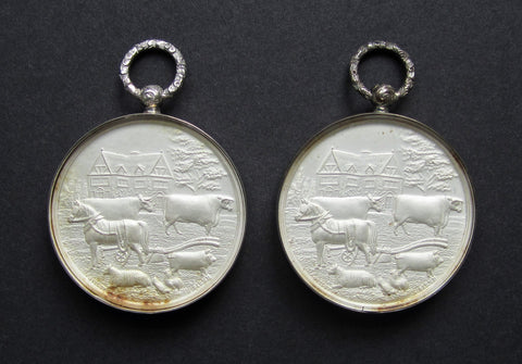 1906-1907 Set Of 3 x Silver Agricultural Medals -  Altrincham / Worsley