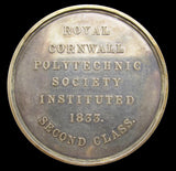 1833 Royal Cornwall Polytechnic Society Group Of 4 Silver Medals