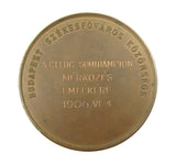 1906 Celtic vs Southampton Football Match In Hungary 60mm Medal