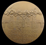 Italy 1906 Milan Exhibition British Commission 61mm Medal - Cased