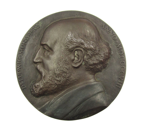 1908 70th Birthday of Ludwig Mond 114mm Medal