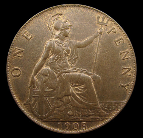 Edward VII 1908 Penny - GEF