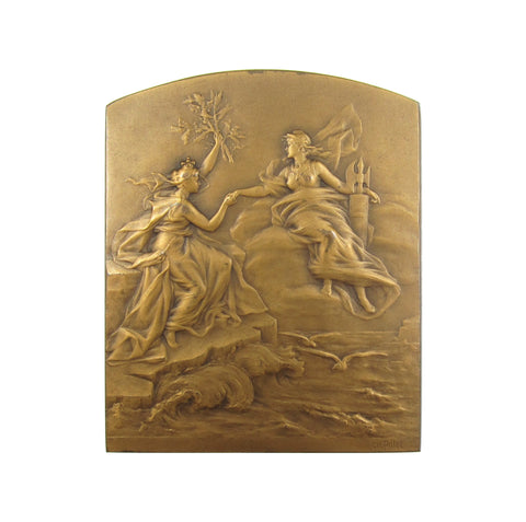 1908 Franco-British Exhibition And Olympic Games Bronze Plaque