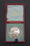 1909 The British Dairy Farmers Association 47mm Cased Silver Medal