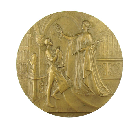 Brussels 1910 World Exposition 70mm Bronze Medal