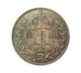 Edward VII 1910 Maundy Fourpence & Threepence