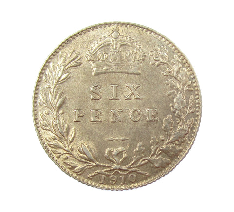 Edward VII 1910 Sixpence - EF