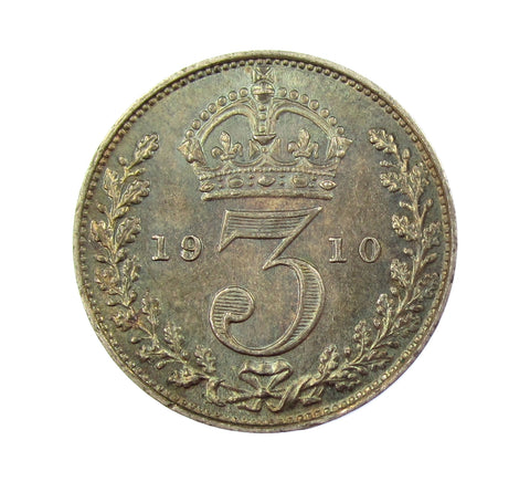 Edward VII 1910 Maundy Fourpence & Threepence