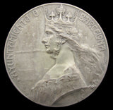 Spain 1911 Barcelona International Exposition Of Arts 60mm Medal - By Arnau